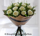 Dramatic Dozen White Roses £58