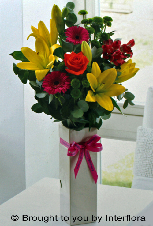 Happy Birthday Vase: £36.00