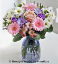 Pink & Lilac Vase Arrangement: £40.00