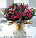 Pink Rose & Lily Hand-Tied: £50.00