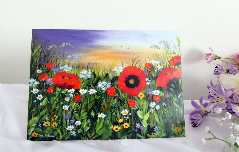 Greetings Card: "Poppy Field" £3.00