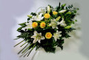 Rose & Lily Funeral Spray: £70.00