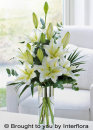 White Scented Lily Vase - LARGE: £47.00