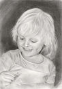 Girl-and elephant charm