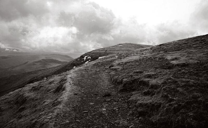 Towards the Summit of Blencathra
