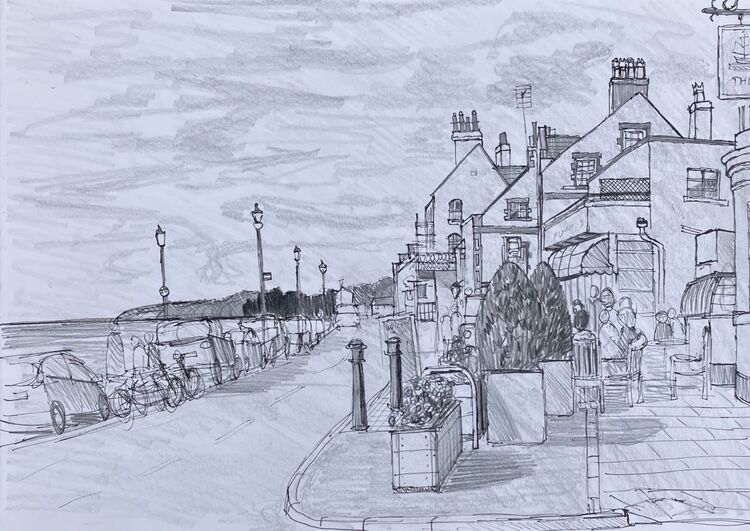 On The Parade in Parkgate, Cheshire.
