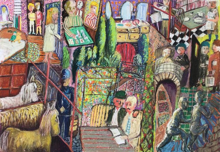 ‘At The Edge Of The Night no. 7’ after Friedo Lampe