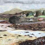 Low spring tide at the old pier, Broadford.