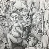 study for a painting: ‘Cold War Manoeuvres in Great Moor’