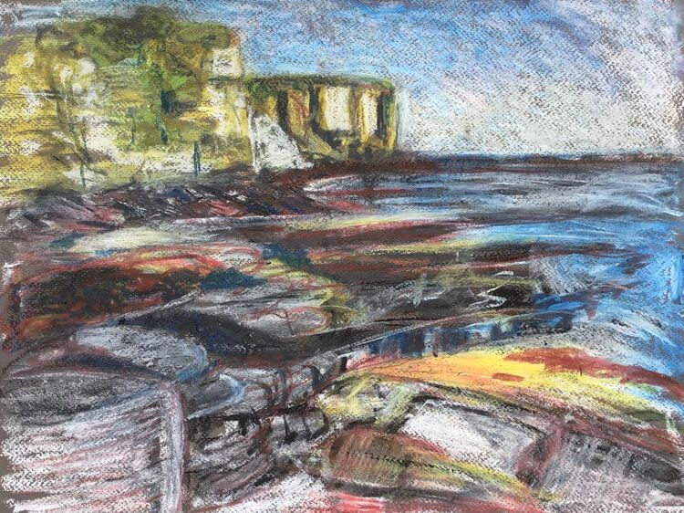 ‘Ebbing Tide at Old Hartley’