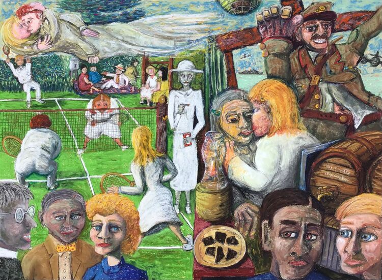 ‘The Tennis Court. After William Trevor.’