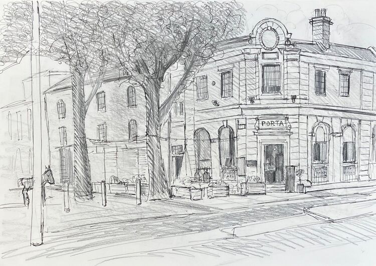 The Porta Tapas restaurant at Bexley Square, Chapel Street, Salford.