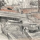 At Northgate Staircase Locks on the Shropshire Union Canal in Chester.