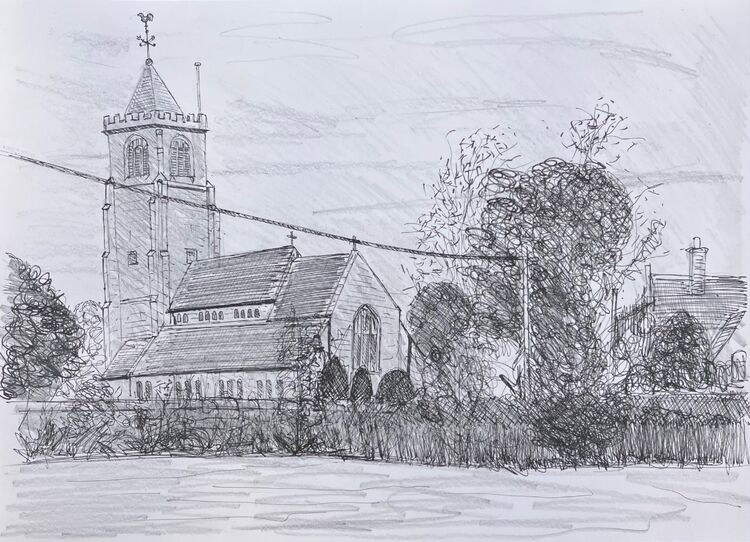 The church of Saint Peter, Waverton.