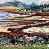 The Broadford River reaches Broadford Bay on a low spring tide.