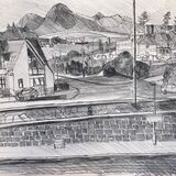 Looking from outside the studio of Emma Noble in  Kyle of Lochalsh.