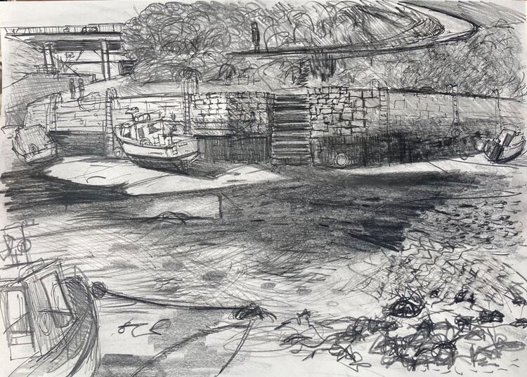 ‘Tidemarks at Seaton Sluice’