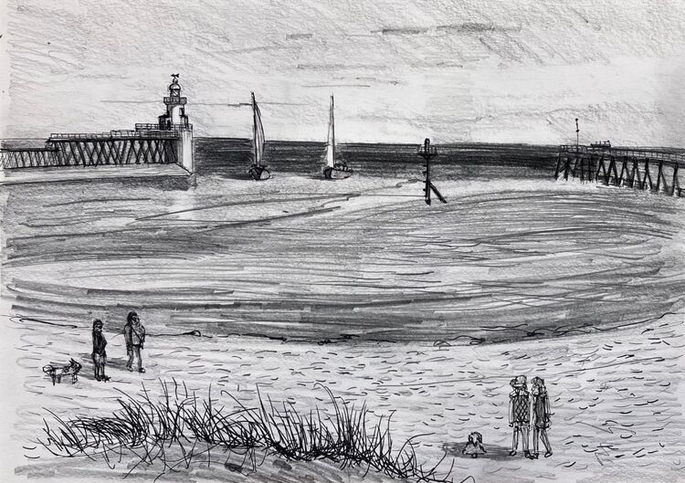 ‘The Harbour Mouth at Blyth’