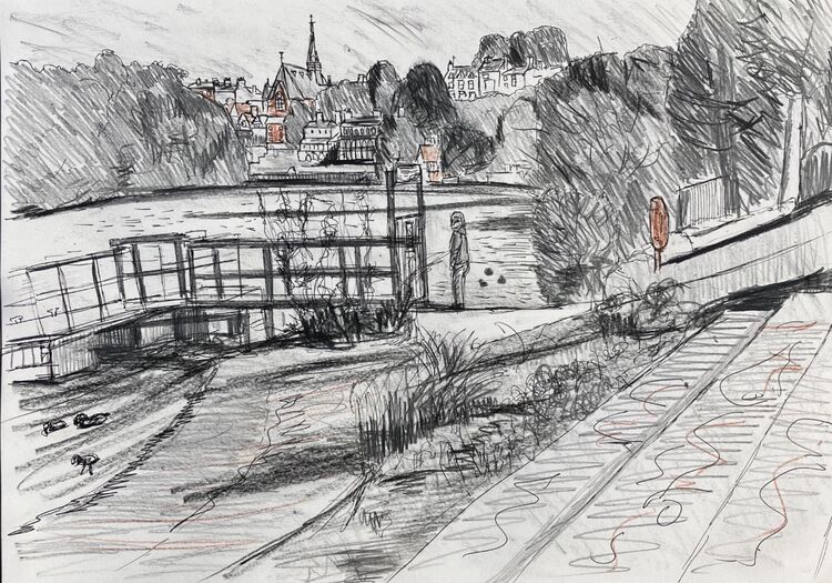 By the River Dee at Sandy Lane, Chester.