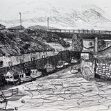 ‘Seaton Sluice Harbour, Northumberland’