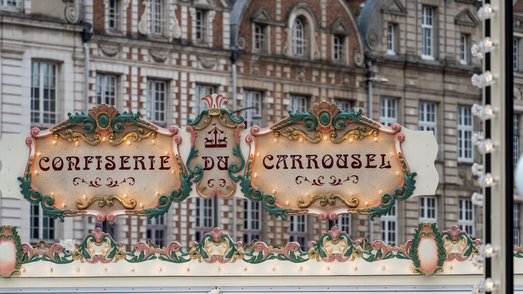 Sweet store by the merry-go-round