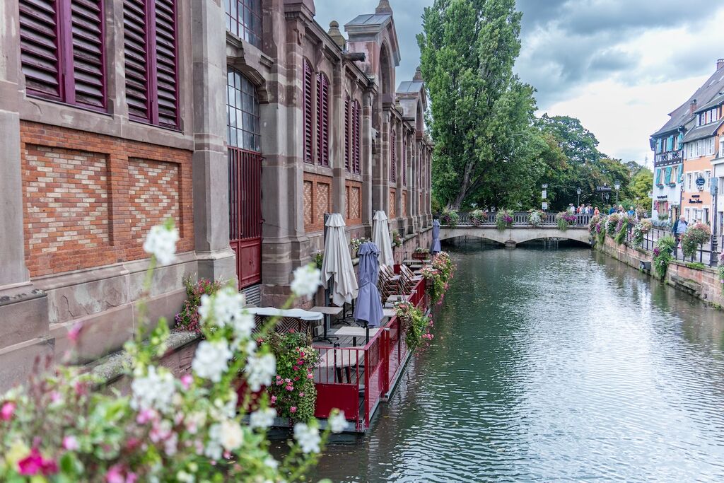 The walls of the covered market