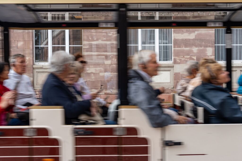 Tourist "train" through the streets