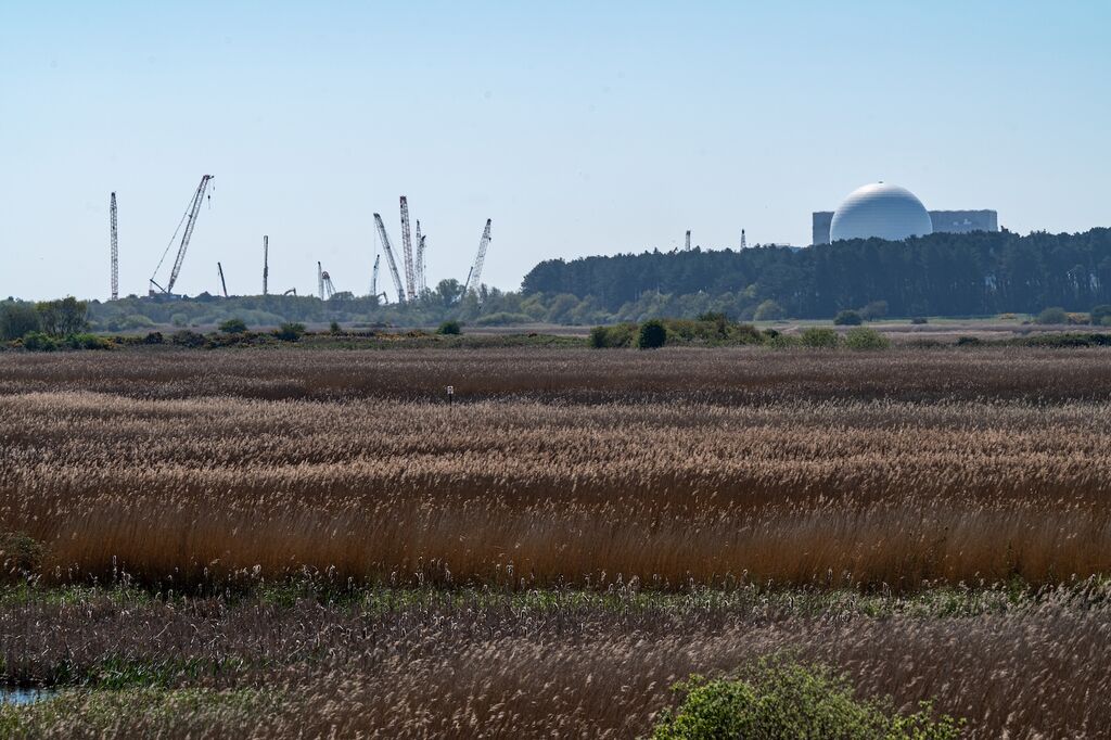 Sizewell B, across the marshes