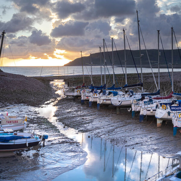 Dawn at Porlock Weir, Somerset