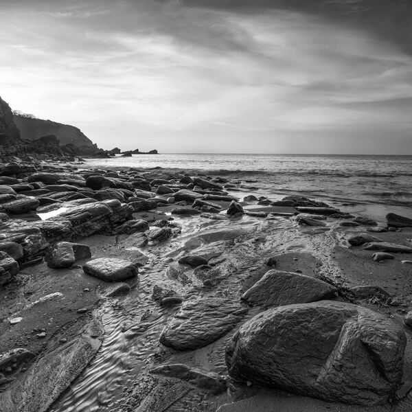 Lee Bay Monochrome, North Devon