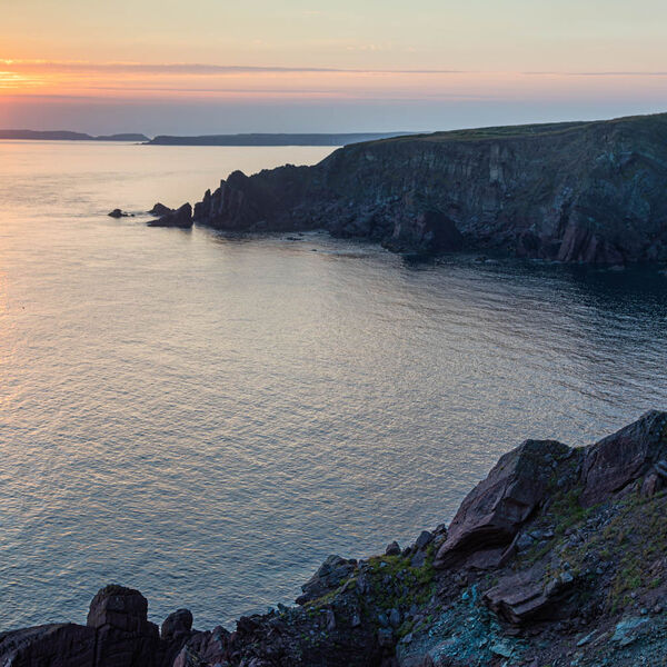Sunset over St Anne's Head