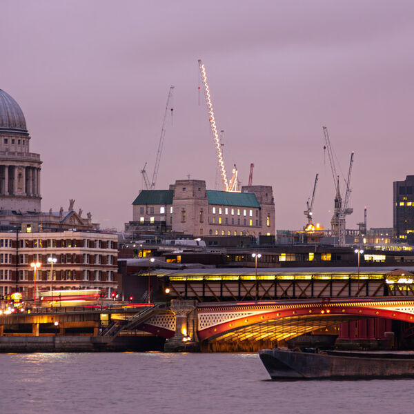 St Pauls with Blackfriars Bridge, London