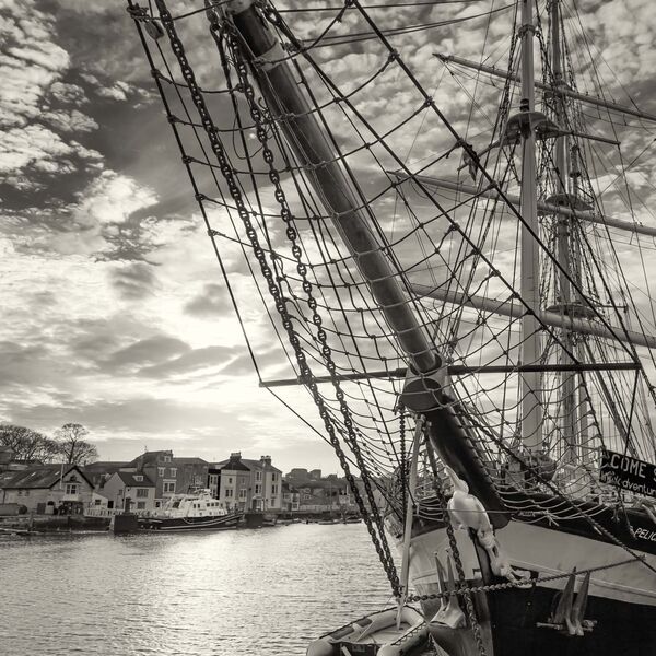 The Pelican Training Ship at Anchor, Weymouth, Dorset