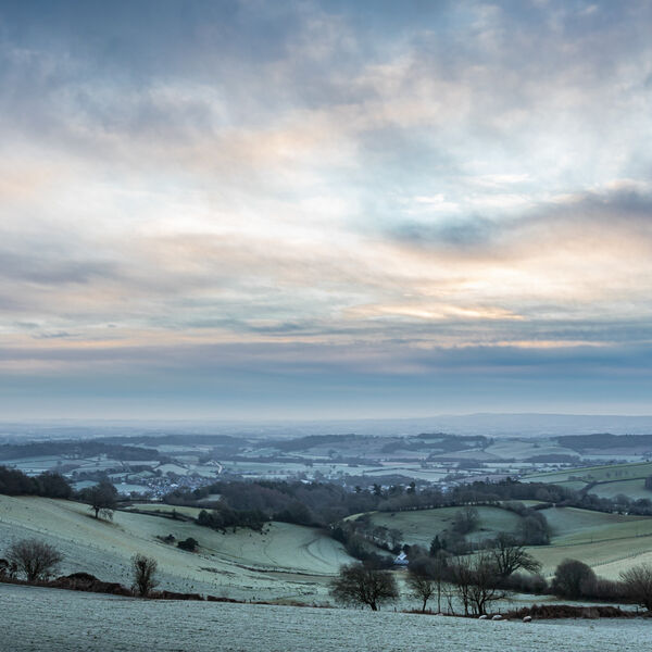Winter's Morning Wiveliscombe, Somerset
