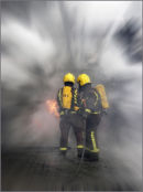 FIREFIGHTERS IN THE THICK OF IT!