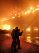 FIREFIGHTERS IN ACTION