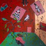 Perceptions 50 x 50 cm Framed