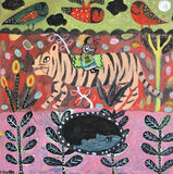 Conquest Acrylic On Panel 25 x25 cm