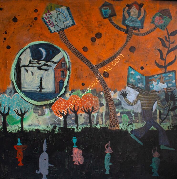 Making The Invisible Visible 50 x 50 cm FRAMED
