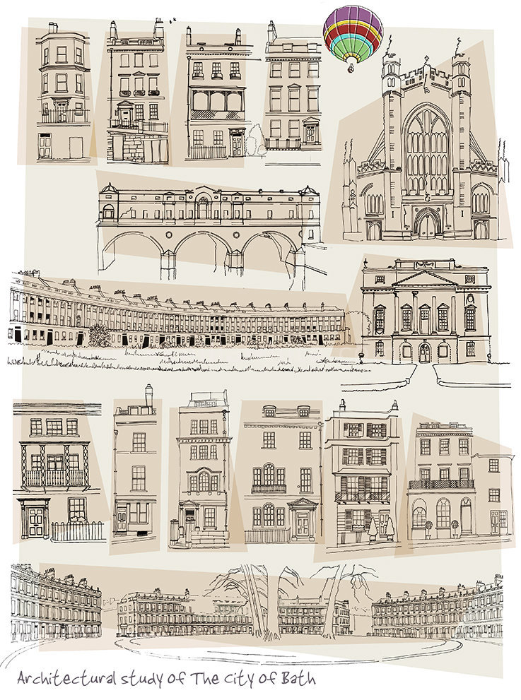 Study of the City of Bath