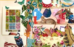 This Shelf is Mine. Collage.