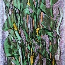 Cornfield - encaustic 1