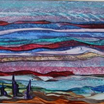 In Coming Tide - encaustic 1