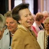 Anne The Princess Royal laughs on a Royal visit in Cheltenham editorial news photography by Thousand Word Media Gloucestershire