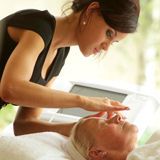 A beautician at work, business photography by Thousand Word Media Gloucestershire and South West.