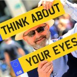 An optician promoting eye tests, business PR photography by Thousand Word Media Gloucestershire.