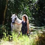 Horse and owner portrait, equestrian portrait photography by Thousand Word Media, Gloucestershire.