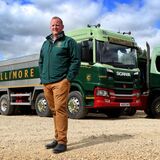 A haulage company managing director in front of a truck PR photography by Thousand Word Media Gloucestershire