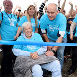 Actress Julie Goodyear at The Alzheimer's Society Memory Walk event photography by Thousand Word Media Gloucestershire