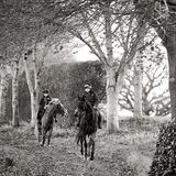 Two riders on a leisure horse ride equestrian photography by Thousand Word Media Gloucestershire